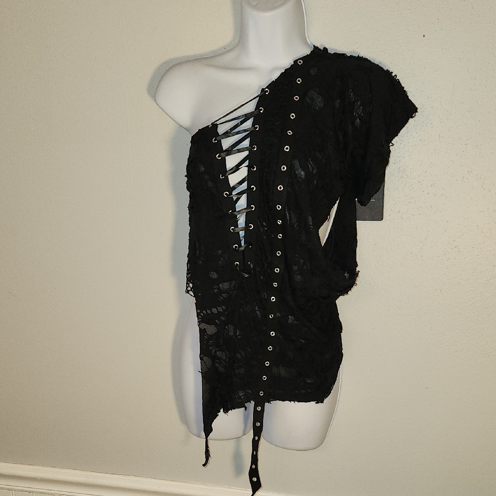 Dark In Love Elegant Black Lace Top